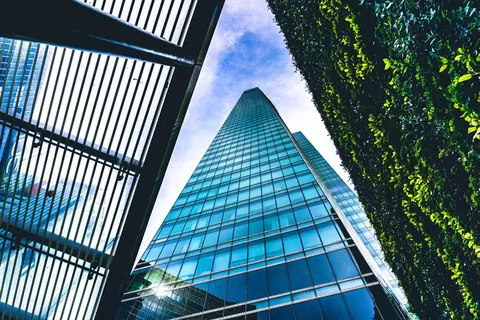 建筑，办公楼，建筑，城镇，高层，城市，城市，摩天大楼