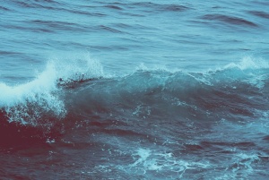 自然、水、撞击、波浪、海洋、蓝色、海洋、运动