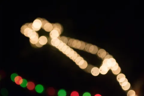 灯光，效果，夜间，led，照明，黑色背景，散焦，照明设备