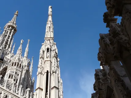 大教堂,米兰,建筑,建筑结构,礼拜场所,天空,宗教,低角度视图 大教堂,米兰,建筑,建筑结构,礼拜场所,天空,宗教,低角度视图