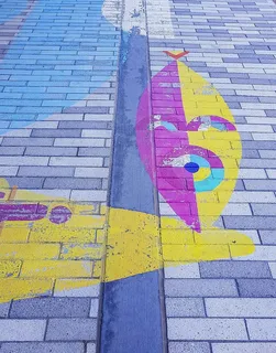 小路，人行道，人行道，人行道，艺术，墙壁，地毯，涂鸦