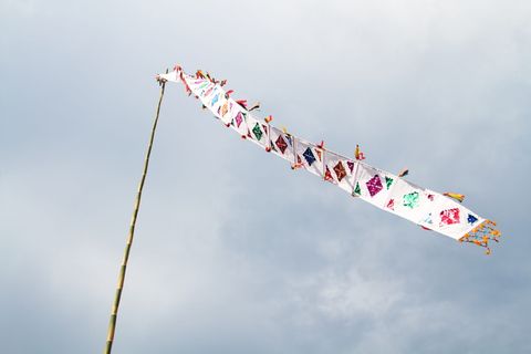 老挝、琅勃拉邦、蓝色、祈祷、宗教、佛教、佛教、寺庙