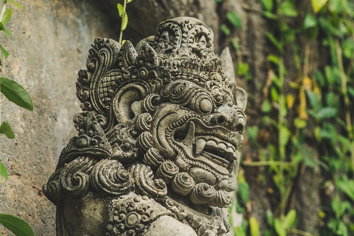 灰色混凝土雕像，雕像，印度尼西亚，乌布，装饰，雕塑，艺术，石像鬼