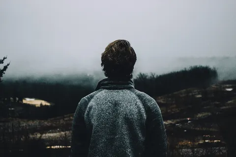 人,人,孤独,旅行,高地,寒冷,天气,雾 人,人,孤独,旅行,高地,寒冷,天气,雾
