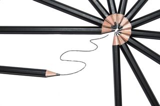 黑色铅笔插图，黑色，铅笔，插图，铅笔，学校，绘图，设备