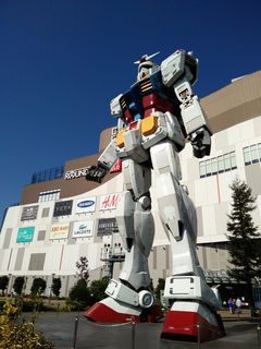 transformer，robot，odaiba，日本，购物中心，雕像，天空，自然