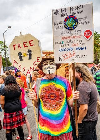 *者、标志、匿名、城市、社交、信息、绘画、拜伦湾