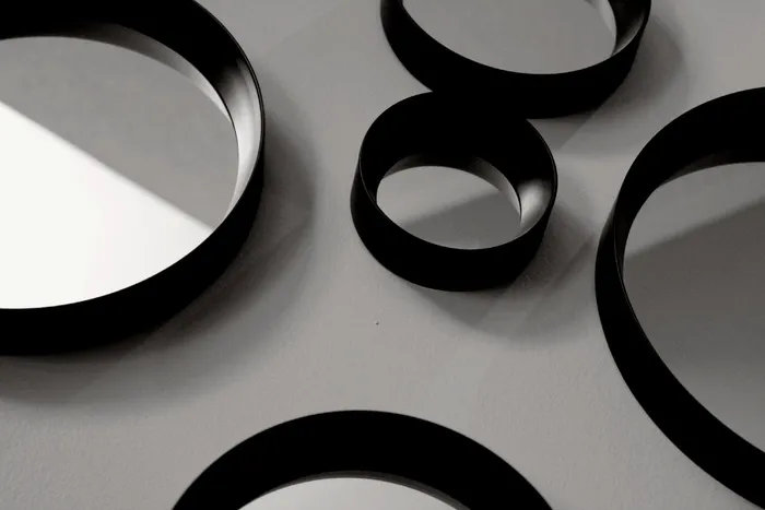 艺术，黑白，独特，抽象，建筑师，镜子，背景，壁纸