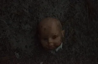 娃娃头，头，玩具，娃娃，洞，孩子，外星人，地板