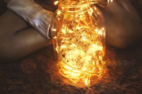 燃烧, 发光, 罐子, 室内, 火, 特写, 容器, 玻璃-材料