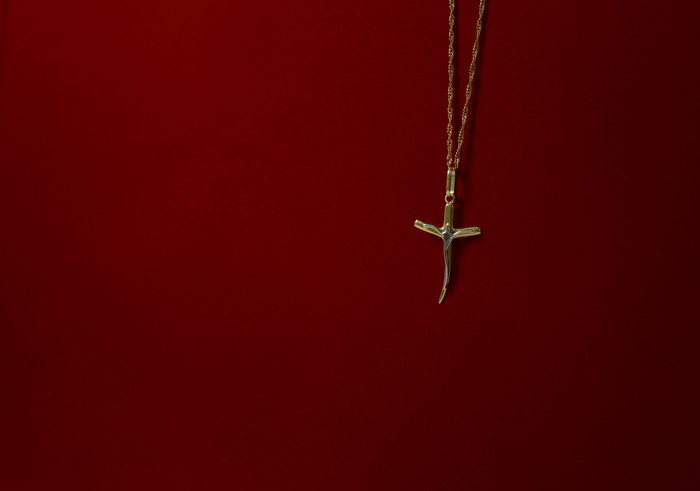 背景、克鲁兹、珠宝、项链、珠宝、基督教、宗教、红色
