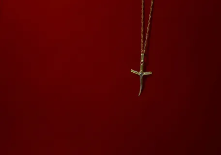 背景、克鲁兹、珠宝、项链、珠宝、基督教、宗教、红色