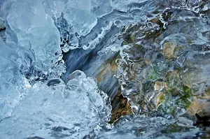 冷冻水特写