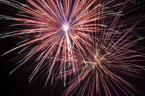 7月4日，庆祝，7月4日，独立日，7月4日，烟花，夜晚，灯火通明