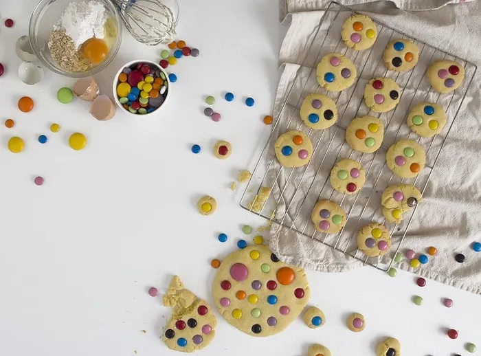 澳大利亚，arthurs座椅，五颜六色，五颜六色，烘焙，饼干，smarties，百胜