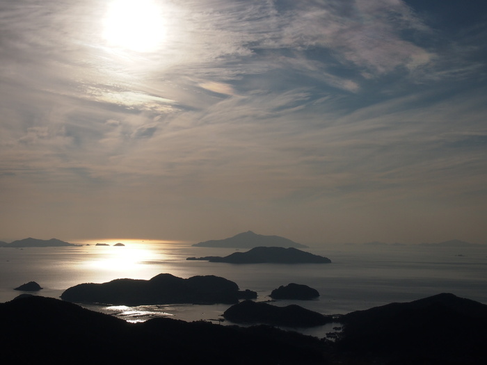 海，倒影，旅行，岛屿，天空，风景-自然，自然之美，云-天空