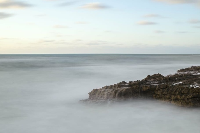 地平线，自然，海洋，岩石，海洋，海景，天空，水