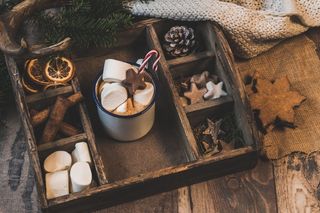 托盘上的棉花糖