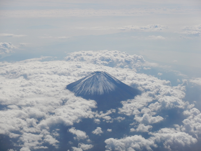 航空，摄影，山，富士，日本，云海，富士山，天空