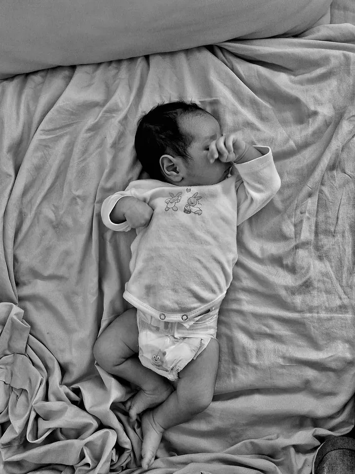 儿童，儿童，黑色，白色，床，婴儿，童年，家具