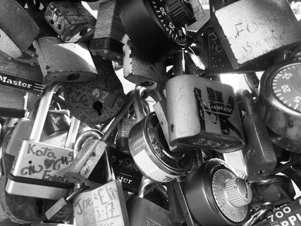 美国，波特兰，锁，爱，永远，全框架，大群体的对象，没有人