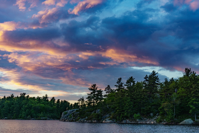 海滩、云朵、黎明、白天、黄昏、夜晚、岛屿、湖泊