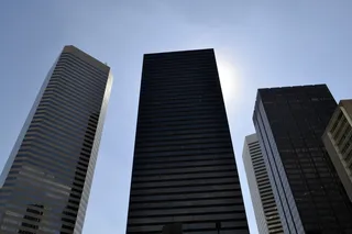 建筑、摩天大楼、城市、商业、建筑、办公室、现代、休斯顿