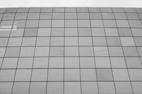 黑白、建筑、设计、网格、低角度拍摄、图案、透视、钢结构
