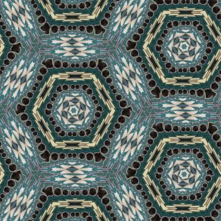 彩色曼荼罗花色