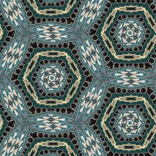 彩色曼荼罗花色