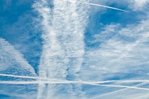 云，天空，轨迹，蓝色，白色，颜色，天气，蓬松