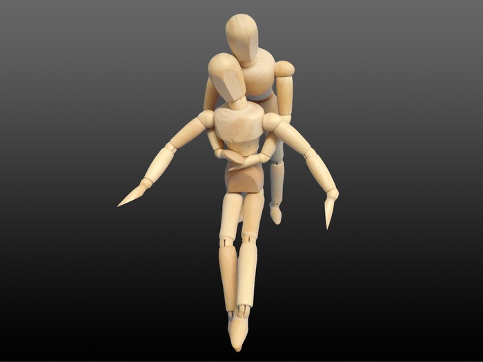 二、棕色、木质、人体模型、急救、救世主、事故、医疗