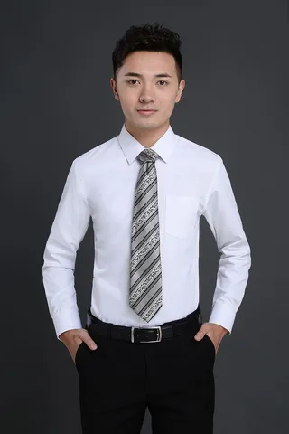 商业、帅气、肖像、男士、领带、时髦、四分之三长度、摄影棚拍摄