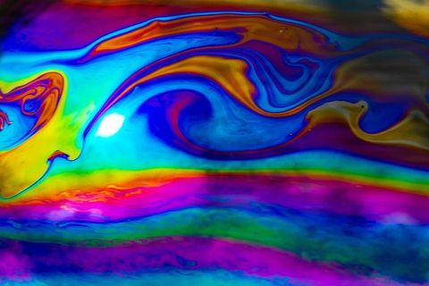 肥皂泡，彩色，彩色，彩虹色，特写，多色，抽象，水