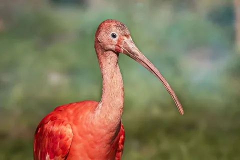 鸟类，动物，公园，长，鸟类，喙，特写，颜色