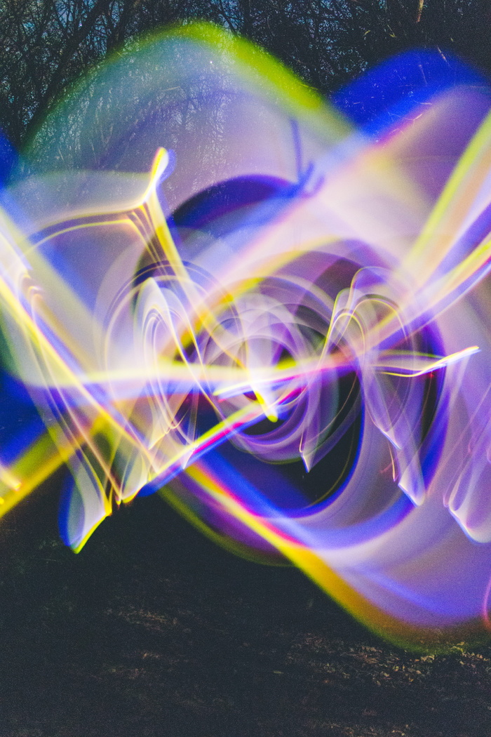 多彩多姿的灯光插图，英国，拉内利，林恩 llech owain 郊野公园，光，装饰，分形，照亮