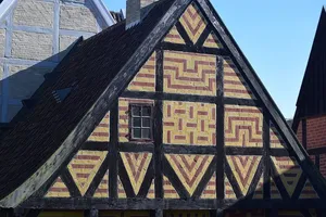 房屋，古代，丹麦，丹麦，阿胡斯，旅游，观光，五颜六色的房屋