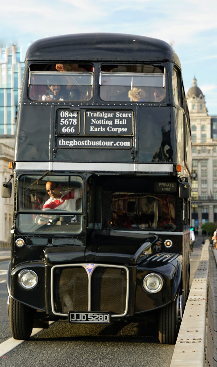 伦敦、巴士、黑色、routemaster、陆上车辆、交通、交通方式、复古风格