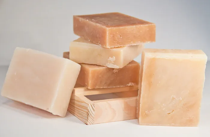 棕色肥皂，肥皂，laeh，shea，手工制作，食品，奶酪，切片
