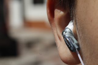 索尼，助听器，脸，声音，音乐，菜鸟图库，一个人，特写