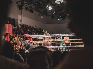 人，人，运动，运动，拳击，人群，观众，灯光