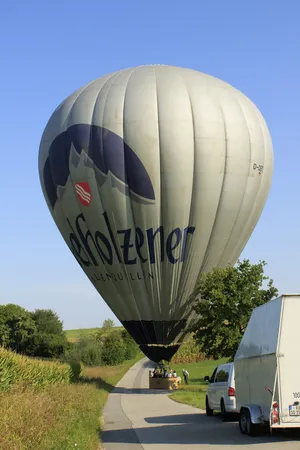 气球，着陆，气密外壳，充气，充气，空气，热气球，升力气