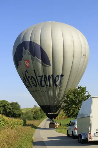 气球，着陆，气密外壳，充气，充气，空气，热气球，升力气