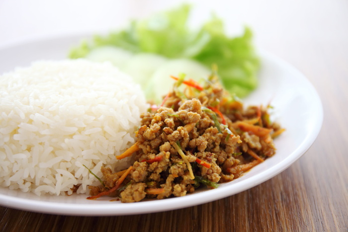 kua kling，烤猪，咖喱，菜，食物，泰国菜，美味，肉