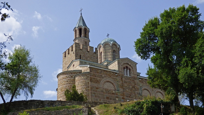 tsarevets，veliko tarnovo，保加利亚，堡垒，城堡，族长，树木，建筑结构