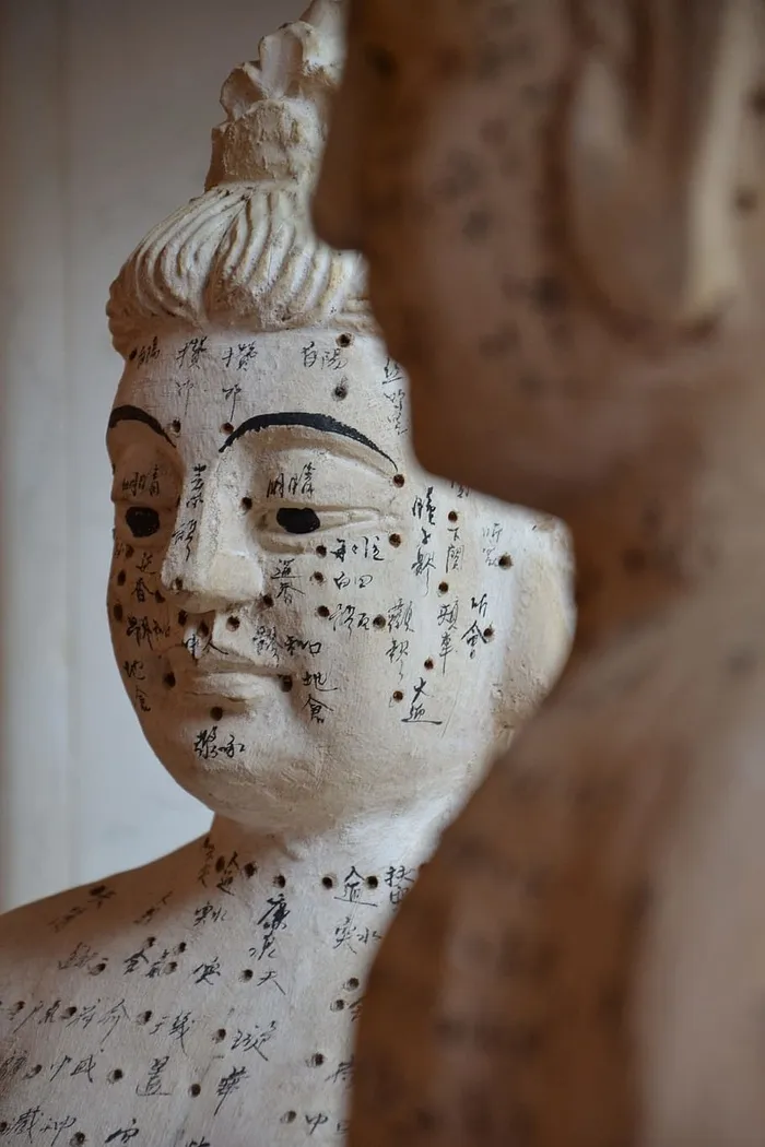 选择性、聚焦摄影、白色、混凝土、佛像、针灸、中医、治疗