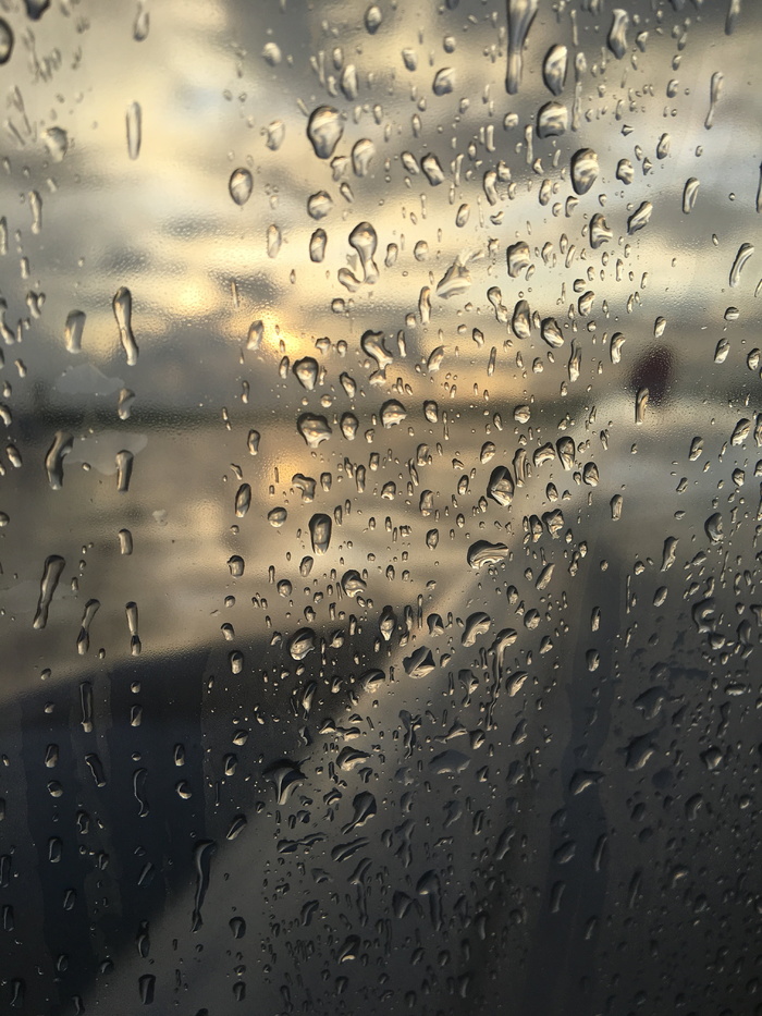 飞机窗口，模糊，机翼，雨，水，滴，湿，滴