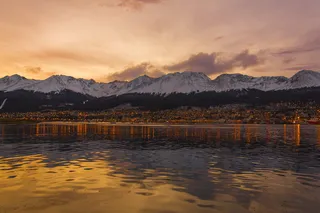 乌斯怀亚、巴塔哥尼亚、阿根廷、自然、海洋、天空、山脉、水