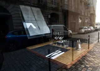 餐桌、餐厅、购物、橱窗、波尔多、餐饮、晚餐、餐桌