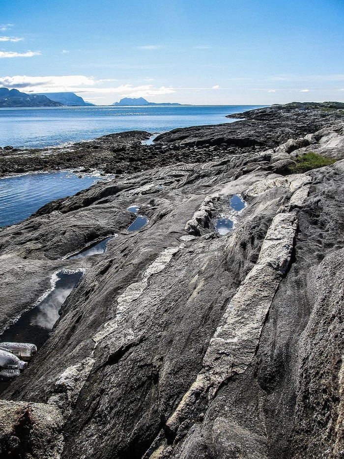 岩石，海洋，自然，风景，夏天，水，天空，蓝色